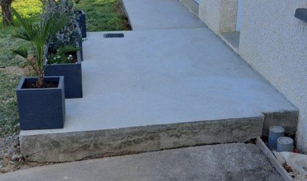 Réalisation d'une dalle en béton à Belleville-en-beaujolais 