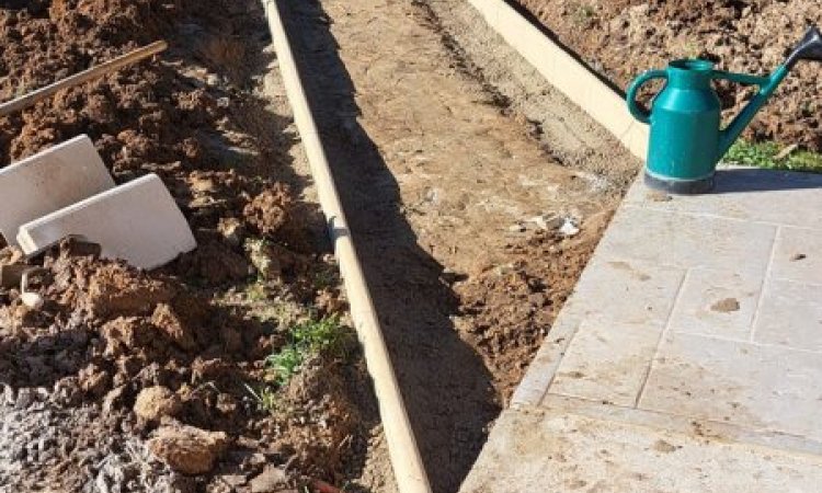 Rénovation d'une entrée de maison près des Monts d'Or