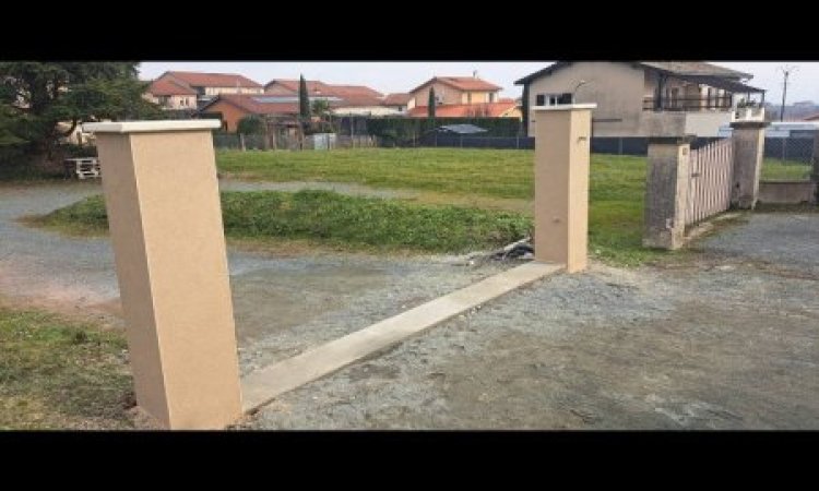 Création de piliers portails pour une maison à Villefranche-sur-Saône