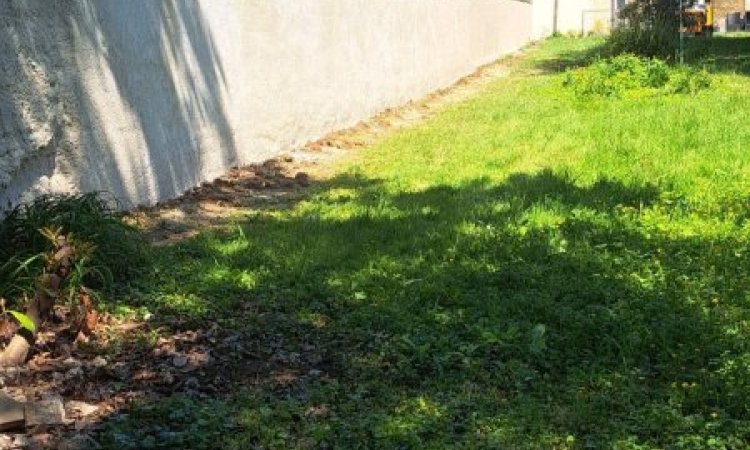 Élévation d'un mur en parpaing à Belleville-en-Beaujolais